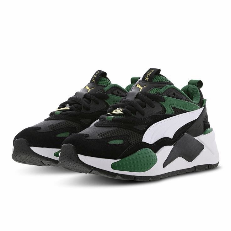 Puma RS-X Forest Puma sneaker in black / white / green