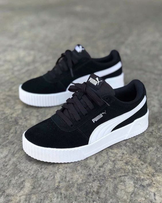Puma Speedcat Black Puma sneaker in black / white