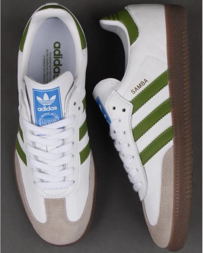 Adidas Samba Green Gum Adidas sneaker in white / green / gum