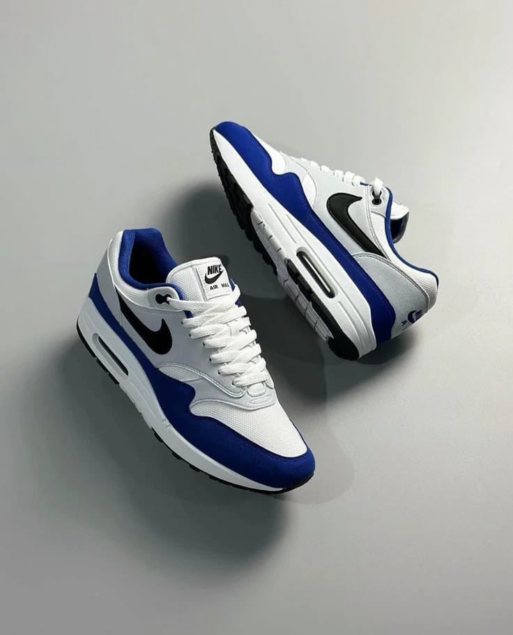 Nike Air Max Court Blue Nike sneaker in white / blue / black
