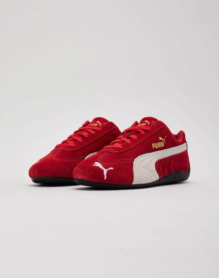 Puma Suede Crimson Puma sneaker in crimson / gold